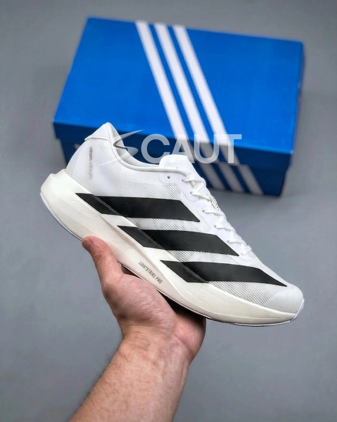 Tênis Esportivo Adizero Evo SL Branco e Preto