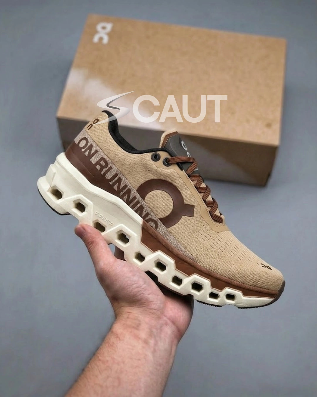 Tênis Masculino On Cloudmonster 2 Marrom