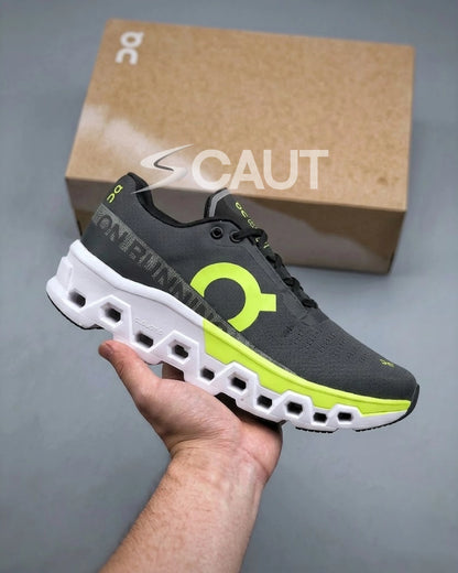 Tênis Masculino On Cloudmonster 2 Cinza e Verde