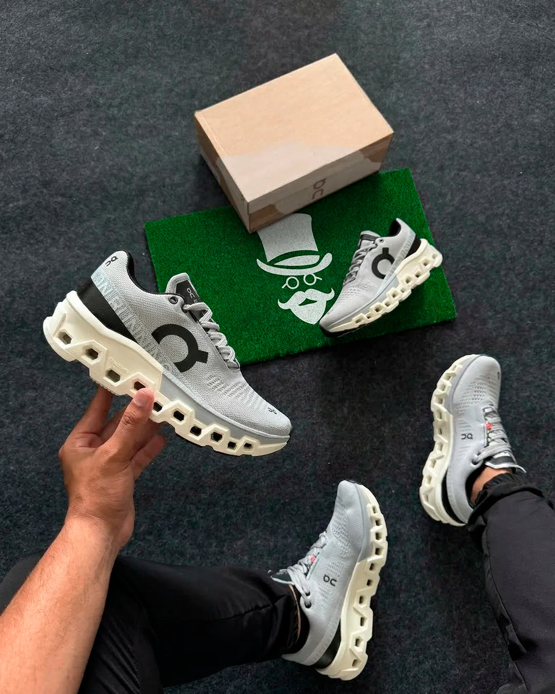 Tênis Masculino On Cloudmonster 2 Cinza
