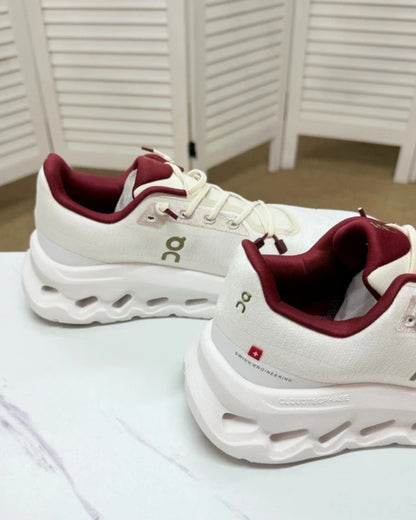 Tênis Feminino On Cloudtilt Branco e Vermelho + Brinde Especial + Frete Rápido