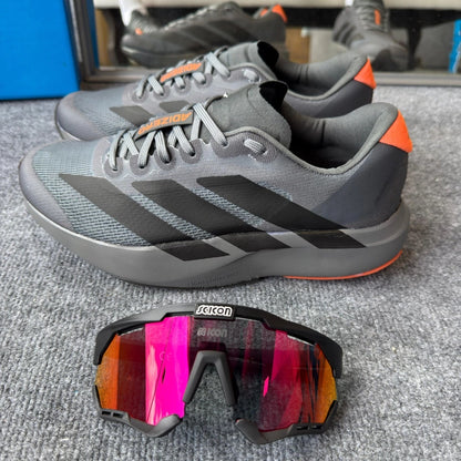 Tênis Masculino Adizero Evo SL Chumbo e Laranja